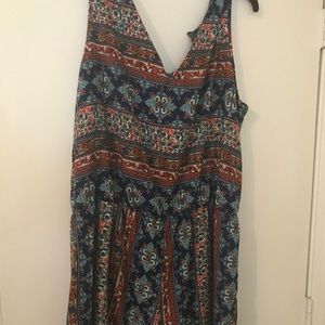 Women multi-color shorts romper